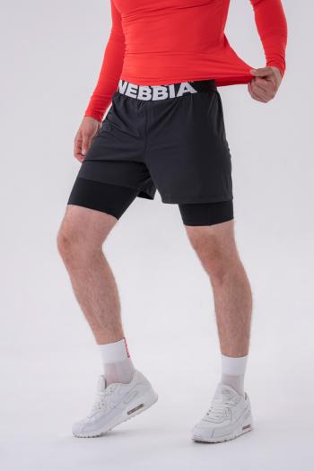 NEBBIA Double-Layer Shorts with Smart Pockets XXL