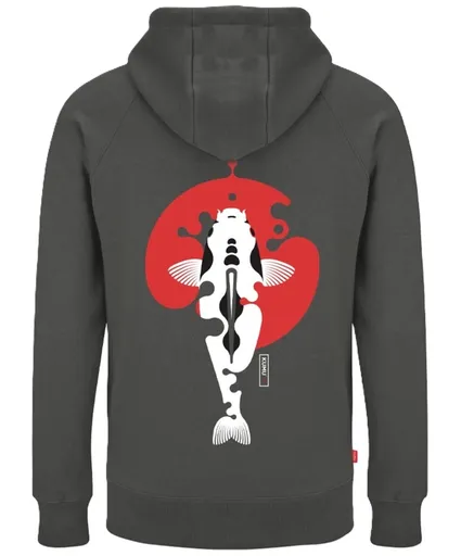 Kumu mikina rising sun šedé - xxl