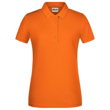 James & Nicholson Dámská polokošile z biobavlny 8009 - Oranžová | XL