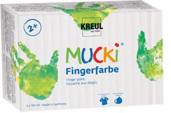 Kreul Mucki Sada prstových barev 6 x 150 ml