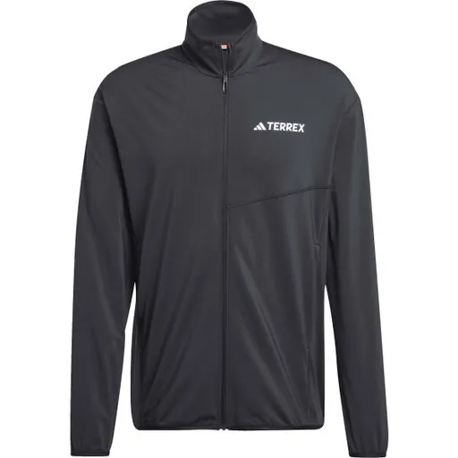 adidas MULTI TERREX CLIMAWARM FZ FL Pánská outdoorová bunda, černá, velikost