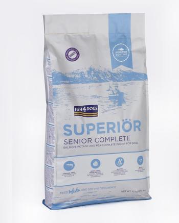 FISH4DOGS Granule velké pro starší psy Superior losos s bramborami 12 kg