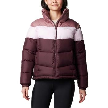 Columbia PUFFECT™ II COLORBLOCK JACKET Dámská zimní bunda, vínová, velikost