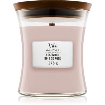 Woodwick Rosewood vonná svíčka s dřevěným knotem 275 g