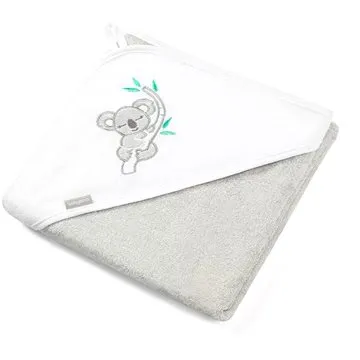 BabyOno osuška s kapucí bamboo 85 x 85 cm, koala, šedá (5901435412626)
