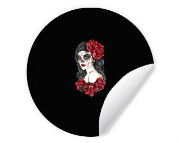 Samolepky kruh Muerte makeup