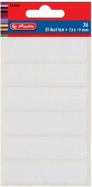 Herlitz - Etikety kancelářské bílé 82x21mm