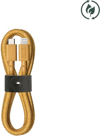 Adatkábel Native Union Belt Cable (USB-C to Lightning) - 1,2m, Kraft