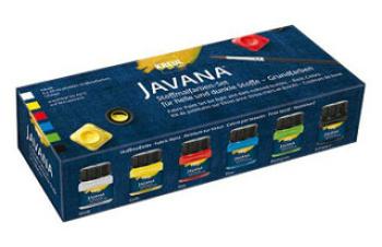 Sada barev na světlý a tmavý textil Javana 6x20ml