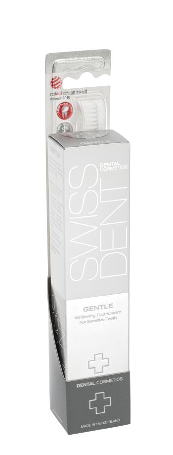 SWISSDENT sada DUO GENTLE - zubní pasta, 50 ml + kartáček zdarma