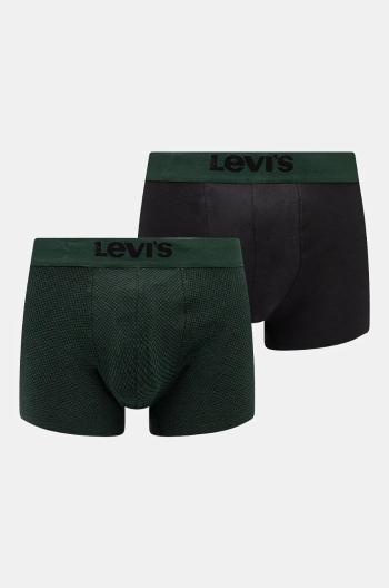 Boxerky Levi's 2-pack pánské, zelená barva, 37149-1023