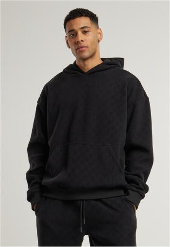 Urban Classics Jacquard Velvet Oversized Hoody black - XL