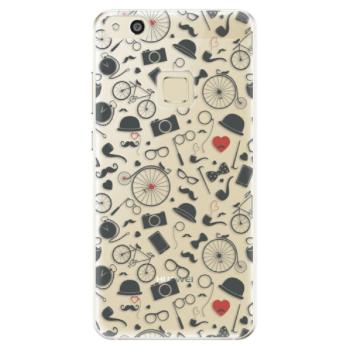 Odolné silikonové pouzdro iSaprio - Vintage Pattern 01 - black - Huawei P10 Lite