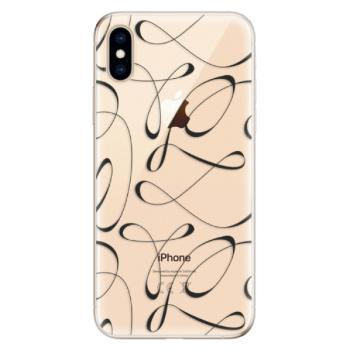 Odolné silikonové pouzdro iSaprio - Fancy - black - iPhone XS