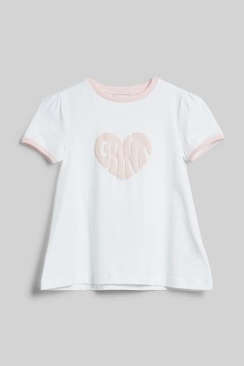 TRIČKO GANT HEART GRAPHIC A-LINE T-SHIRT WHITE