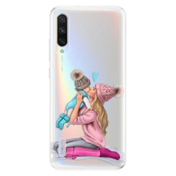 Odolné silikonové pouzdro iSaprio - Kissing Mom - Blond and Boy - Xiaomi Mi A3