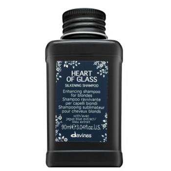 Davines Heart Of Glass Silkening Shampoo posilujúci šampón pre farbené, chemicky ošetrené a zosvetlené vlasy 90 ml