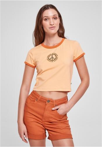 Urban Classics Ladies Stretch Jersey Cropped Tee paleorange/vintageorange - 4XL