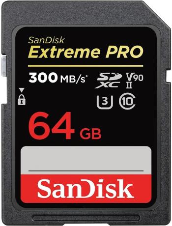 Memóriakártya SanDisk SDXC 64 GB Extreme PRO UHS-II