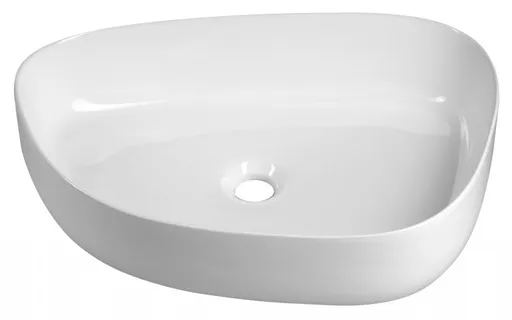 AQUALINE Keramické umyvadlo na desku, 55x42cm, bílá 55421