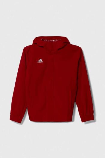 Dětská bunda adidas Performance ENT22 AW JKTY červená barva