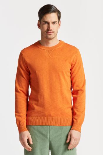 SVETR GANT COTTON FLAMME C-NECK PUMPKIN ORANGE