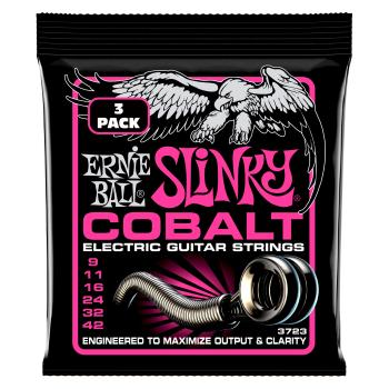 Ernie Ball 3723 Cobalt Super Slinky 3-Pack