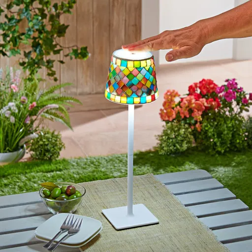 Dotyková lampa Tiffany styl