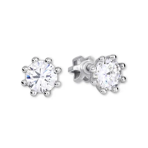 Soliter Stříbrné náušnice s krystalem 436 001 00417 04