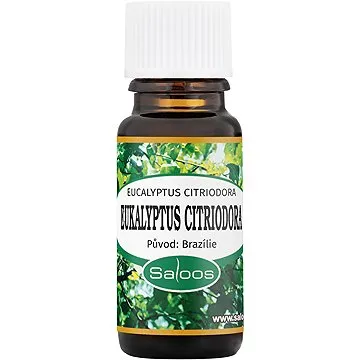 Saloos 100% Bio přírodní esenciální olej Eukalyptus Citriodora 5 ml (8594031322856)
