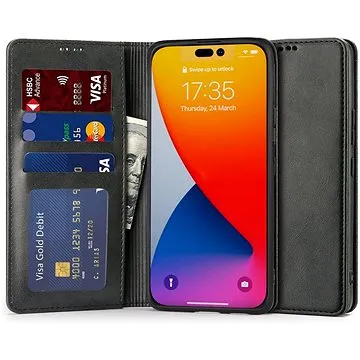 Tech-Protect Wallet knížkové pouzdro na iPhone 14 Pro, černé (TEC925658)