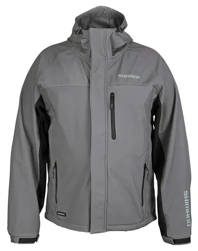 Shimano rybářská bunda Wear Soft Shell Jacket Grey - XL,Shimano rybářská bunda Wear Soft Shell Jacket Grey - XL