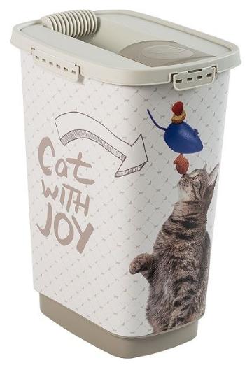 Rotho 91380 Kontejner na krmivo CODY, 25 L, CAT WITH JOY, plast