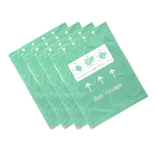 Compactor Sada cestovních vakuových pytlů Jet Roll Bags L 50 l, 55 x 70 cm, 4 ks