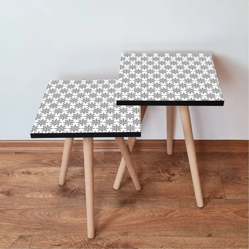 Odkládací stolek 2SHP Black, 2 ks