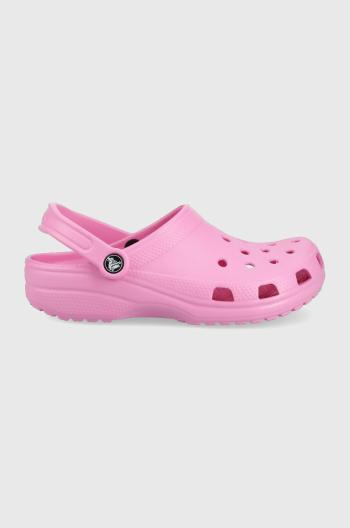 Pantofle Crocs růžová barva