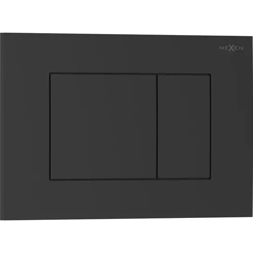 MEXEN Tex 02 splachovací tlačítko, černá matná 6102-02