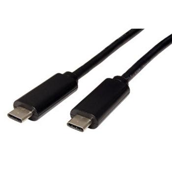 USB kabel (3.1), USB C samec - USB C samec, 0.5m, černý, plastic bag