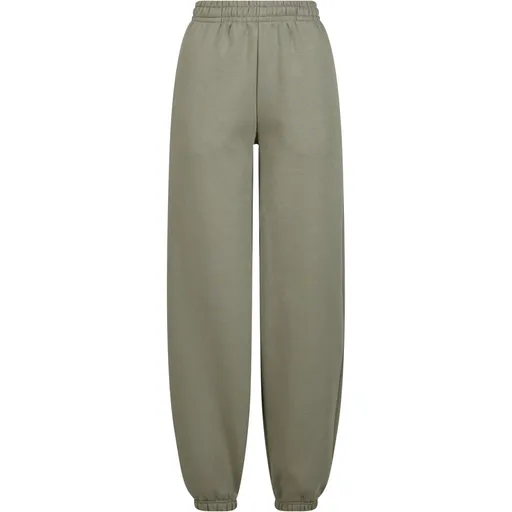 Build Your Brand Hebké dámské tepláky Fluffy - Světlá olivová | 2XL