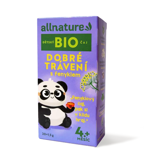 Allnature BIO Dobré trávení s fenyklem dětský čaj 20x1,5 g