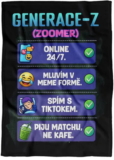 Deka Generace Z – nastavení (Podšití beránkem: NE)