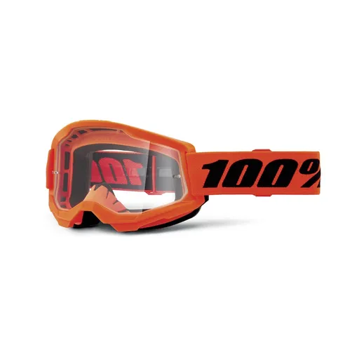 Motokrosové brýle 100% Strata 2 New Orange, čiré plexi