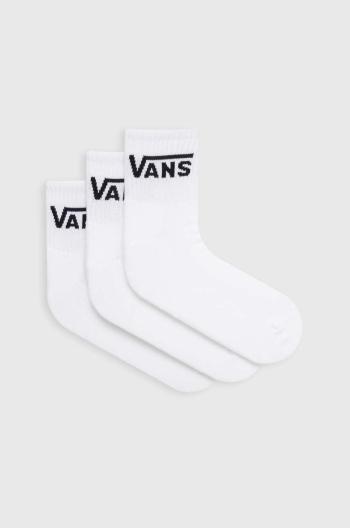 Ponožky Vans 3-pack pánské, bílá barva