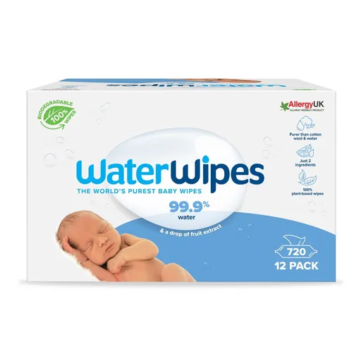 WaterWipes 100% BIO odbouratelné ubrousky 12x60 ks