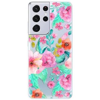 iSaprio Flower Pattern 01 pro Samsung Galaxy S21 Ultra (flopat01-TPU3-S21u)