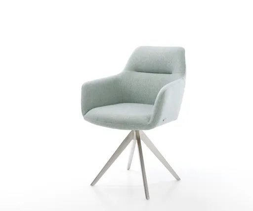 Otočná židle Pejo-Flex mentolová křížová podnož hranatá