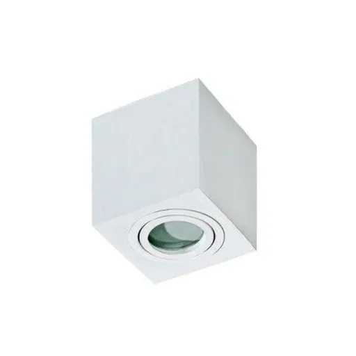 Stropní bodové přisazené svítidlo AZzardo Brant Square IP44 white AZ2822 GU10 1x50W IP44 9cm hranaté bílé
