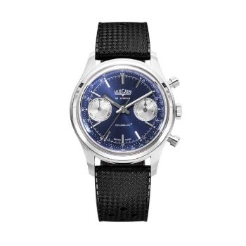 Vulcain Chronograph 70's - Blue - Rubber