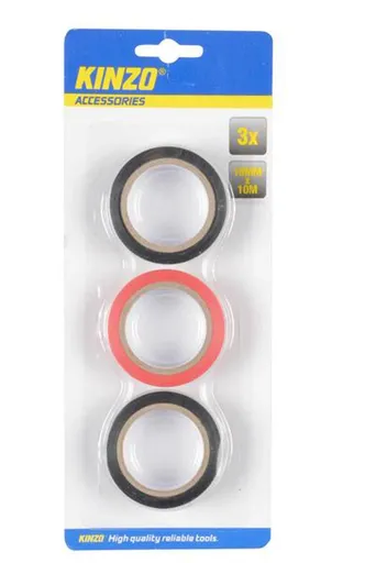 Izolační páska elektrikářská 18mm x 10m KINZO 3ks