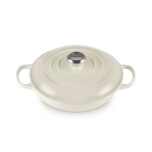 Kastrol SIGNATURE 26 cm, 2,2 l, MERINGUE, litina, Le Creuset